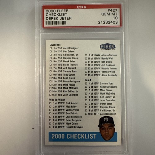 2000 fleer checklist derek - 2000,