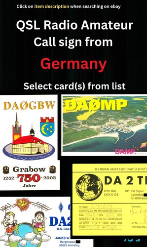 Qsl amateur radio card - qsl, –