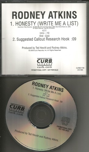 Rodney atkins honesty write - rodney,