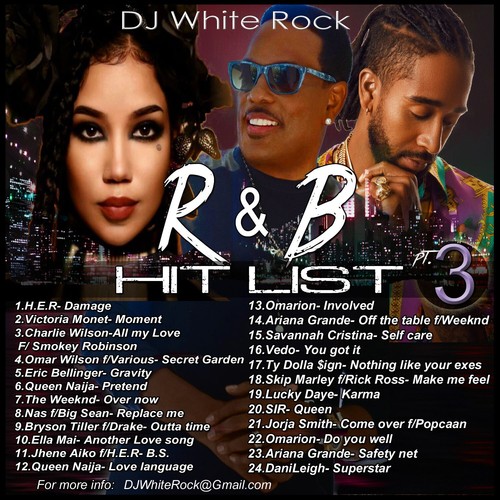 White rock hit - r&b, list