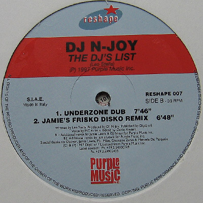 Joy the dj s - -, list